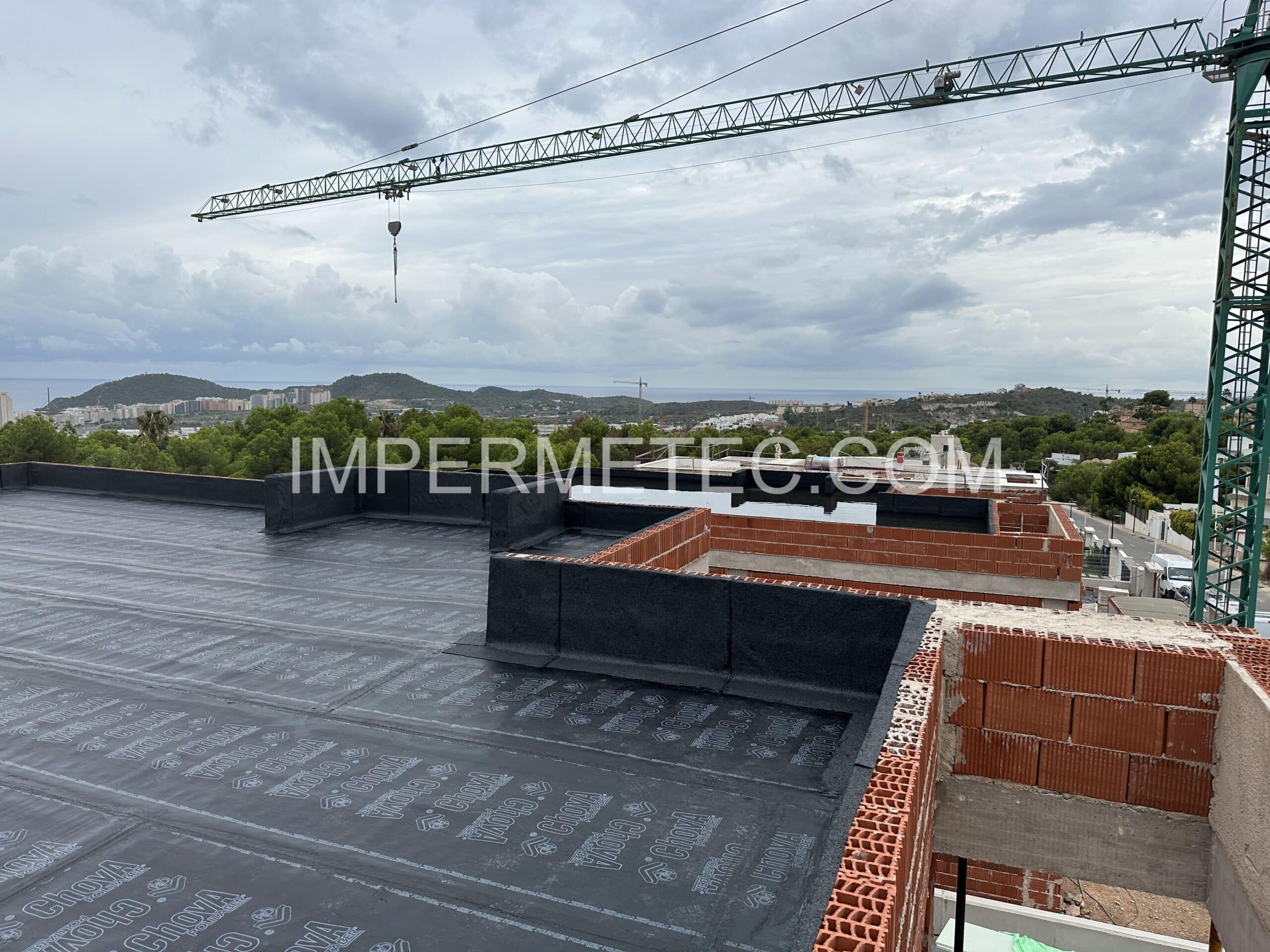 Impermeabilización de cubiertas en obra nueva.